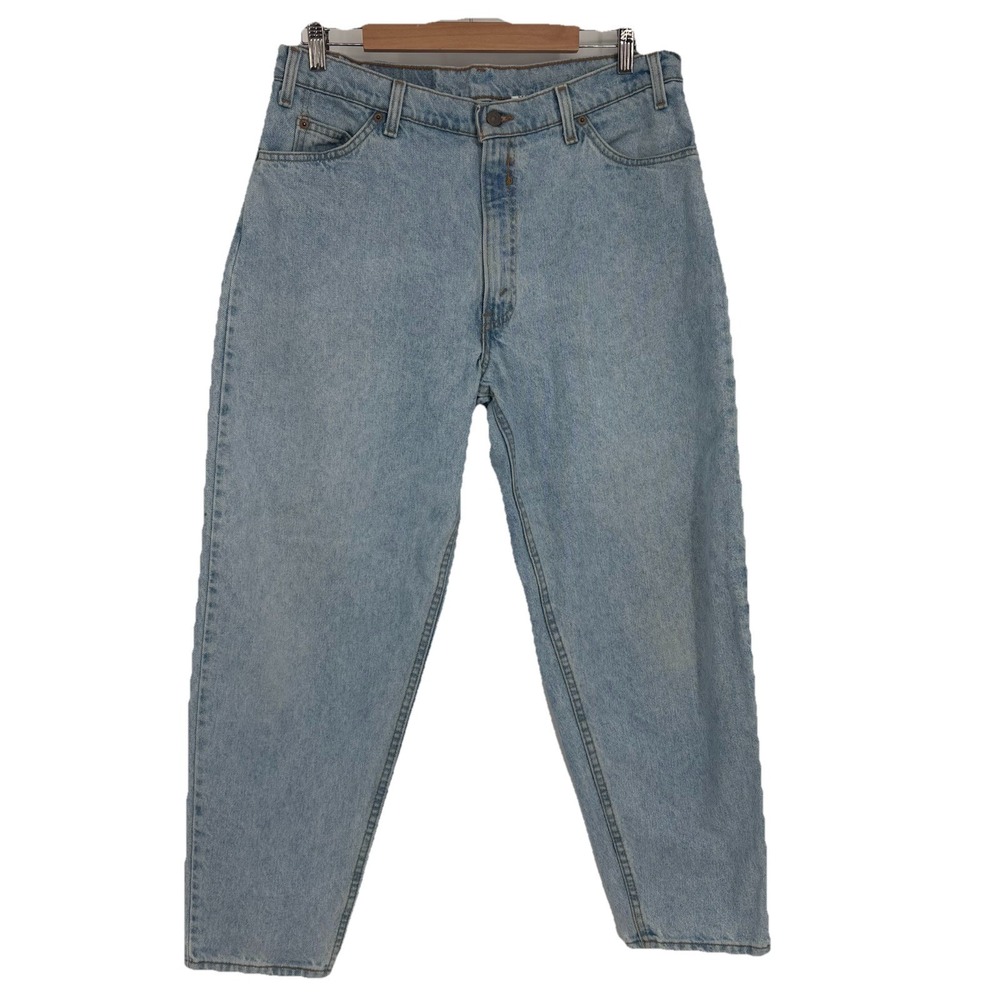 Vintage Levis Mens 560 Light Wash Orange Tab Jeans 36 X 30 Barrel Leg 90s Retro